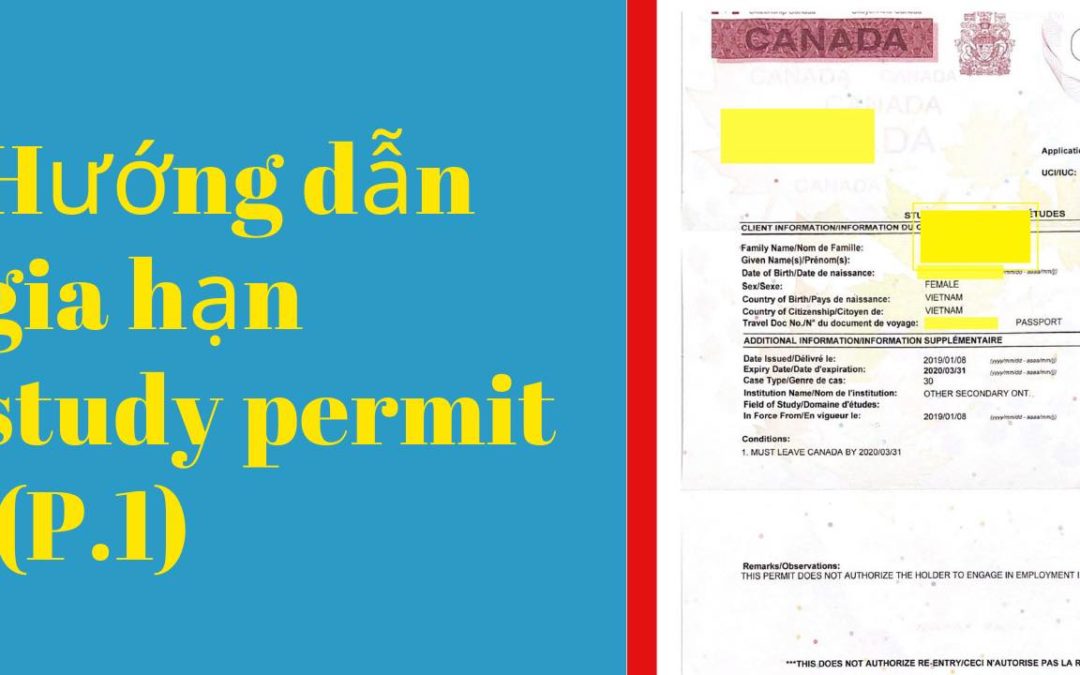 Hướng dẫn gia hạn Study Permit online